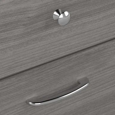 Cabot 72W L Shaped Desk With Hutch And Storage By Bush Furniture - Ash Gray 12 Cabot 72W L Shaped Desk With Hutch And Storage By Bush Furniture - Ash Gray - Image 12