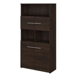 Office 500 5-shelf 4-door Bookcase By Bush Business Furniture - Espresso Finish -Office Storage Sales 52d31504 42b6 42fc b0f8 485ae7e50b7a