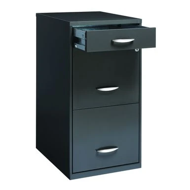 Porch & Den Ferris 3-drawer Charcoal File Cabinet - Charcoal 6 Porch & Den Ferris 3-drawer Charcoal File Cabinet - Charcoal - Image 6
