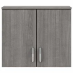 Universal Wall Cabinet With Doors By Bush Business Furniture - Platinum Gray -Office Storage Sales 542cbdaf d3d5 41df a320 afcd831f1f09