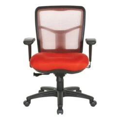 Breathable Mesh Back Office Chair With Upholstered Fabric Seat - Blue -Office Storage Sales 54a8a817 56d6 48ac 993a 58e68fbe51c6