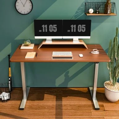 FlexiSpot 55"x28" Electric Ergonomic Home Office Height Adjustable Standing Desk 2-Button Computer Desk Varaint Color - Grey And Mahogany 17 FlexiSpot 55"x28" Electric Ergonomic Home Office Height Adjustable Standing Desk 2-Button Computer Desk Varaint Color - Grey And Mahogany - Image 17