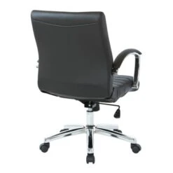 Executive Low Back Faux Leather Chair With Chrome Arms And Base - Single - White -Office Storage Sales 55e90f27 ae7f 4f42 ad52 cae64562a7c8