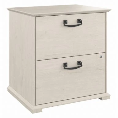 Homestead Farmhouse Lateral File Cabinet By Bush Furniture - Linen White Oak 15 Homestead Farmhouse Lateral File Cabinet By Bush Furniture - Linen White Oak - Image 15
