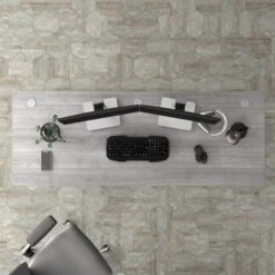 Studio A 72W Computer Desk By Bush Business Furniture - Storm Gray -Office Storage Sales 56e53340 0b93 4673 9948 109a38f479c8