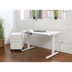 Rye Studio Electric Height Adjustment Standing Desk - Black -Office Storage Sales 57fa9bc8 0c29 47b4 93c9 17d83ecb53df