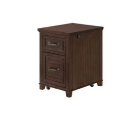 Del Mar 2-Drawer File Cabinet With Bio-metric Locking Drawer By Martin Svensson Home - Brown -Office Storage Sales 5979423d 0f12 45a7 9595 9e9b40b33bc1