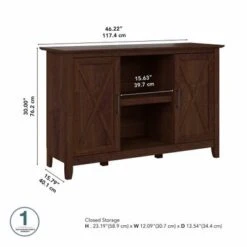 Key West Accent Cabinet With Doors By Bush Furniture - Washed Gray -Office Storage Sales 59b8ab55 abd8 4165 af00 3451b19b7ec0