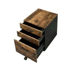 Wooden File Cabinet With 3 Drawers - Black -Office Storage Sales 5a432bdb 70e6 468a a53e de31b5d594d1