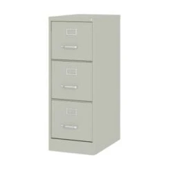 Hirsh 22-in Deep 3 Drawer, Letter Width, Vertical File Cabinet - Grey -Office Storage Sales 5b9ede21 a2db 4991 b1d2 dd67c87b7943