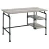 Carbon Loft Girodin Grey Driftwood 2-tier Open Shelving Writing Desk - Metal/Wood - 47.25" X 23.50" X 30" - Rectangular - No - Wood Finish/Metal Finish - No - Industrial - Writing Desks - Assembly Required - Grey Driftwood - Metal - Includes Hardware/Shelves