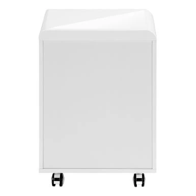 File Cabinet/ Rolling Mobile/ Storage Drawers/ Printer Stand/ Office/ Work/ Laminate/ Glossy White/ Contemporary/ Modern 5 File Cabinet/ Rolling Mobile/ Storage Drawers/ Printer Stand/ Office/ Work/ Laminate/ Glossy White/ Contemporary/ Modern - Image 5