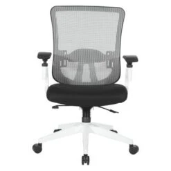White Vertical Mesh Back Managers Chair - White/Black -Office Storage Sales 5d8ab7ca d602 4584 b31e 4790f0d2f13c