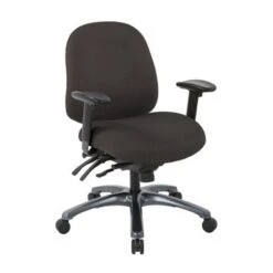 Multi-Function Mid-Office Chair With Seat Slider And Titanium Finish Base - Black -Office Storage Sales 5d8ffc1c f62c 4d84 95ef 24e55861fca4