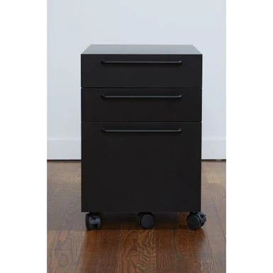 Rye Studio 3-drawer Swift Mobile Pedestal - Black 9 Rye Studio 3-drawer Swift Mobile Pedestal - Black - Image 9