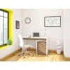 Nexera Liber-T 2 Piece Home Office Set, White And Walnut - White