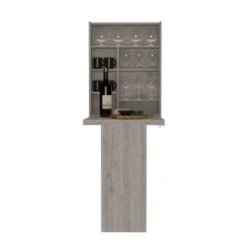 FM Furniture Dalton Foldable Floating Desk With 7 Shelf Divisions - Light Gray -Office Storage Sales 625dd42a a64a 4291 9787 777c072a5ef1