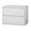 8000 Series 36" Wide 2-Drawer Lateral File Cabinet, Light Gray - Locking - Grey - Metal/Steel