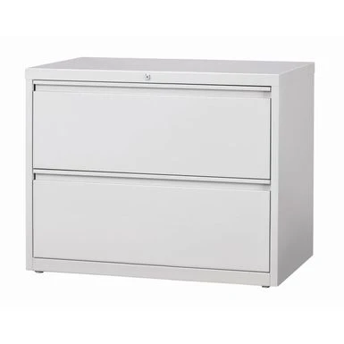 8000 Series 36" Wide 2-Drawer Lateral File Cabinet, Light Gray - Locking - Grey - Metal/Steel 1 8000 Series 36" Wide 2-Drawer Lateral File Cabinet, Light Gray - Locking - Grey - Metal/Steel