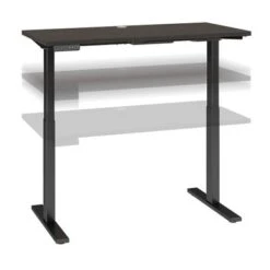 Move 60 Series Adjustable Height Standing Desk - Black Walnut/Cool Gray Metallic -Office Storage Sales 6465990c e683 4f4d 9786 ce483aabb0b7