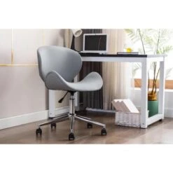 Porthos Home Rudi Office Chair, PU Or Fabric Or Velvet Upholstery, Chrome Legs - Grey Fabric 24 Porthos Home Rudi Office Chair, PU Or Fabric Or Velvet Upholstery, Chrome Legs - Grey Fabric -Office Storage Sales 64ff699d 9dcb 4557 8cb7 01345497b062