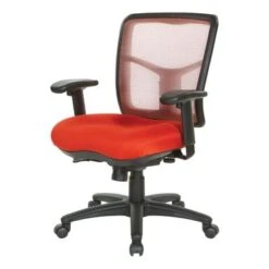 Breathable Mesh Back Office Chair With Upholstered Fabric Seat - Blue -Office Storage Sales 6563219c 8ecd 44e2 96b3 38c09a1a7c8f
