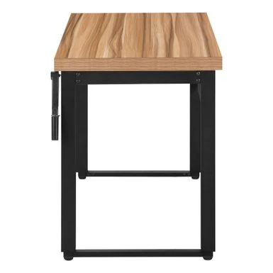 Computer Desk/ Home Office/ Standing/ Adjustable/ 48"L/ Work/ Laptop/ Metal/ Laminate/ Brown/ Black/ Contemporary/ Modern 5 Computer Desk/ Home Office/ Standing/ Adjustable/ 48"L/ Work/ Laptop/ Metal/ Laminate/ Brown/ Black/ Contemporary/ Modern - Image 5
