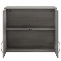 Universal Wall Cabinet With Doors By Bush Business Furniture - Platinum Gray -Office Storage Sales 662ec029 32b0 4741 93e3 fd28bc98f3ee