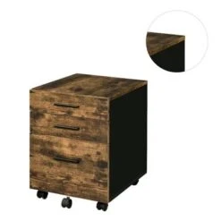 Wooden File Cabinet With 3 Drawers - Black -Office Storage Sales 66578ad7 5237 4e8f 866b 2d45253457d7