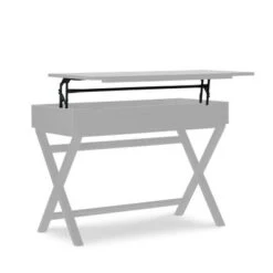 Poppy Lift Top Desk - White