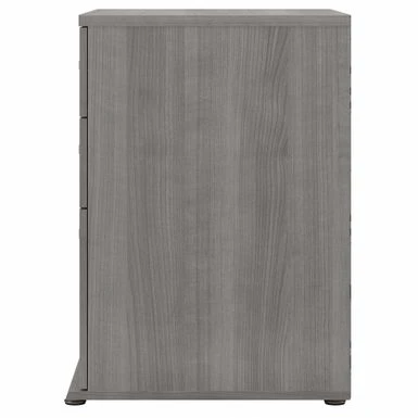 Universal Storage Cabinet With Drawers By Bush Business Furniture - Platinum Gray 5 Universal Storage Cabinet With Drawers By Bush Business Furniture - Platinum Gray - Image 5