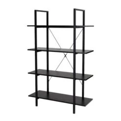 Glitzhome Casual 3-5 Tier Etagere Storage Bookcase Ladder Bookshelf - Brown-3.5FT-H Shape -Office Storage Sales 69f6134f aa5e 4175 b73a 562313bc783a