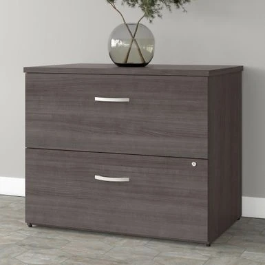 Studio A 2 Drawer Lateral File Cabinet By Bush Business Furniture - Storm Gray 1 Studio A 2 Drawer Lateral File Cabinet By Bush Business Furniture - Storm Gray