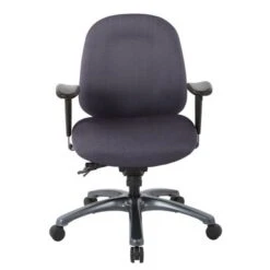 Multi-Function Mid-Office Chair With Seat Slider And Titanium Finish Base - Black -Office Storage Sales 6bc736fc f549 451a a4a4 7a70d9d00582