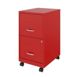 Space Solutions 18" 2 Drawer Smart Vertical File Cabinet, Lava Red - Red - Letter -Office Storage Sales 6d367946 bf1f 4c90 aacf 478ece9f9dac