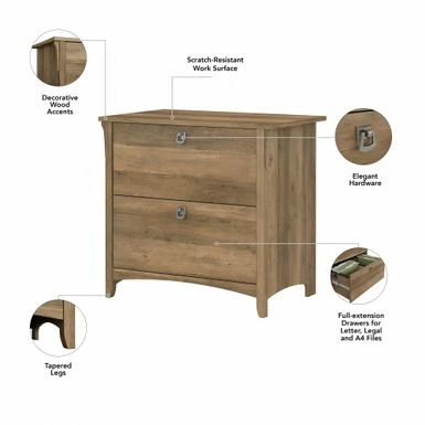 Salinas 2-drawer Lateral File Cabinet - Grey 16 Salinas 2-drawer Lateral File Cabinet - Grey - Image 16