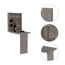 FM Furniture Dalton Foldable Floating Desk With 7 Shelf Divisions - White 12 FM Furniture Dalton Foldable Floating Desk With 7 Shelf Divisions - White -Office Storage Sales 6e6d4c6f d1bd 423d a174 f493839f2b80