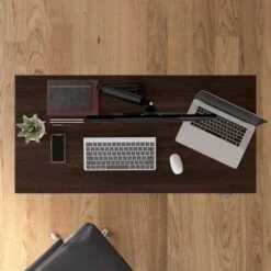 Move 40 Series 48W X 24D Adjustable Desk By Bush Business Furniture - Black Walnut/Cool Gray Metallic -Office Storage Sales 6f10d484 105d 4059 b2a6 82b5cd8249fa