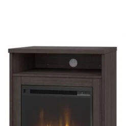 Studio C 24W Electric Fireplace With Shelf By Bush Business Furniture - Storm Gray -Office Storage Sales 6f1b6772 bc17 4743 b61b b72a473259f8