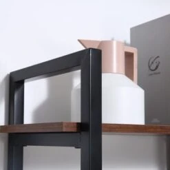 HOMCOM 5 Tier Versatile L-Shaped Computer Desk Writing Table With Display Shelves And Metal Frame, Space-Saving, For Study Room - Natural -Office Storage Sales 6f38c661 821e 457d b973 c574ed69b801