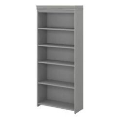 Fairview Antique White 5-shelf Bookcase - Antique - Shiplap Gray/Pure White -Office Storage Sales 6fe19eff a95b 47e3 a429 0001c60e8e50
