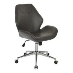 Chatsworth Faux Leather Office Chair With Chrome Base - Saddle -Office Storage Sales 732d0d75 427e 4598 9dfc c5d0889b039f