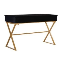 Aleta Campaignn Two Drawer Desk Black -Office Storage Sales 743a218d 1b73 4147 b4ad ed2d4b02da4f