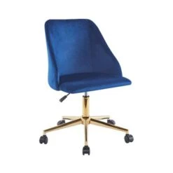 Porthos Home Ryo Swivel Office Chair, Velvet, Gold Chrome Legs - Grey -Office Storage Sales 75ec2e9b 5726 4204 b3a3 bdaea957ce68