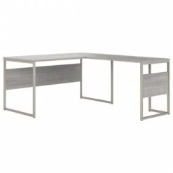 Hybrid 60W X 30D L Shaped Table Desk By Bush Business Furniture - Storm Gray -Office Storage Sales 76f5e7c1 26d9 4682 9a4b 4945c3f429f7