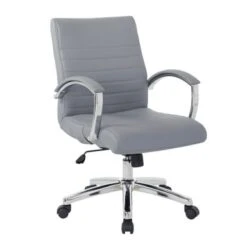 Executive Low Back Faux Leather Chair With Chrome Arms And Base - Single - White -Office Storage Sales 78358b47 c0b2 452c 92ad 3726fb50c9ad