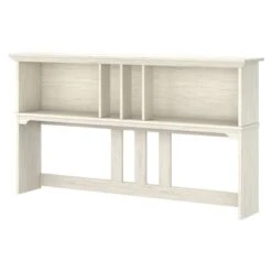 Bush Furniture Salinas Antique White Hutch For L-shaped Desk - White -Office Storage Sales 78e0a17e e995 4a37 acd1 7e15ec075fd1