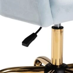 Baxton Studio Ravenna Contemporary Glam And Luxe Velvet Fabric And Gold Metal Swivel Office Chair - Aqua, Gold -Office Storage Sales 7a763780 f7e8 4cb2 a79c 063918b0b201