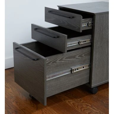 Rye Studio 3-drawer Swift Mobile Pedestal - Black 20 Rye Studio 3-drawer Swift Mobile Pedestal - Black - Image 20