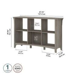 Salinas 6 Cube Organizer - Grey -Office Storage Sales 7f6c71a0 a221 4d64 93c0 baa6987f74c5